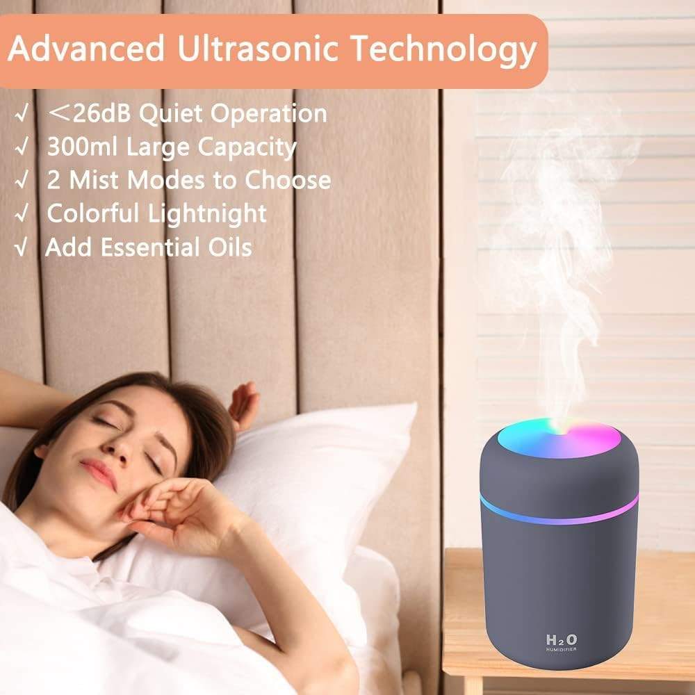 Humidifire for Room Moisture, Aroma Diffuser for Home, Mist Maker, Cool Mist Humidifier, Small Quiet Air Humidifier, Ultrasonic Essential Oil Diffuser Electric (All) - Image 4